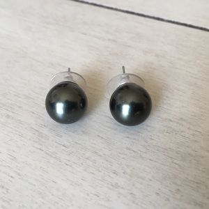 Large Faux Pearl Earrings